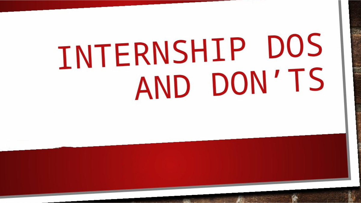 Virtual Internship Dos and Don’ts: A Comprehensive Guide